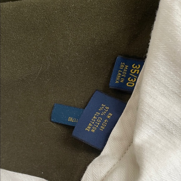 Polo by Ralph Lauren Men's Olive Chinos 35/30 - Picture 3 of 10